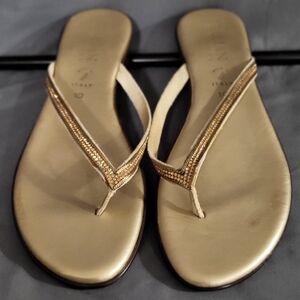 Elegant Gold Women's Sandals